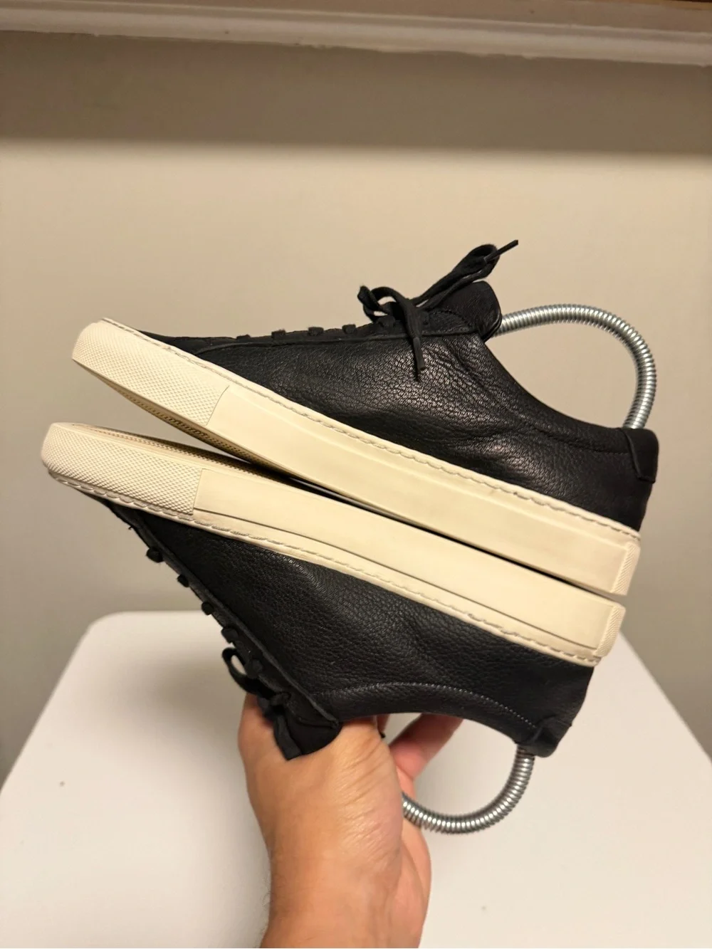 Common Projects Achilles Pebbled 6036 Black Leather Sneakers Women’s EU 36 US 6